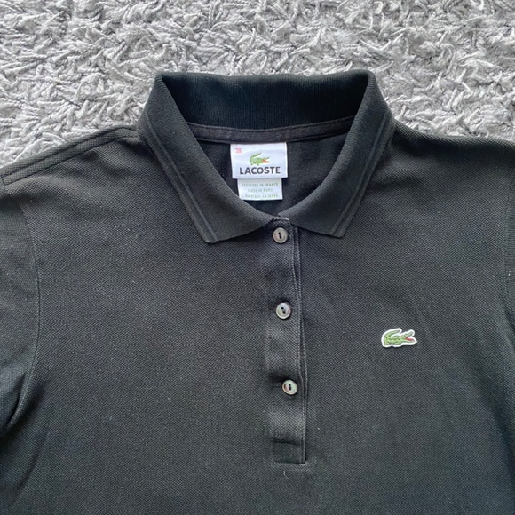 Lacoste Slim Fit Ribbed Cotton Polo - Picture 3 of 6